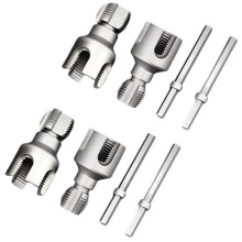 PPR Pipe Threader Kit Internal & External Pipe Threading Tool, Carbon Steel Die Set for PPR Pipe Tapping(1/2in+3/4in)