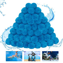 4 Lbs Pool Filter Balls Efficient Swimming Pool Filter Sand Alternative, Reusable Eco-Friendly Filter Media Balls