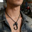 Bijoux commémoratifs de collier de crémation d'acier-Or rose 6