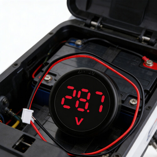 Voltage Meter 2 Wire Design Suitable For Electrical-Green 2