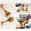 Hand Painted Glassware With Multicolored Designs-True red 9