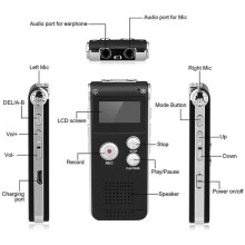 Digital Voice Recorder Voice Activated Recorder Voice Recorder Upgraded Small Audio Recorder with MP3&USB for Lectures