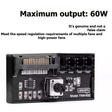 Controllore di Velocità Della Ventola PWM  Alimentazione  su Regolatore di Ventola A 4 Pin HUB di Controllo Ventola PWM A 4 Vie