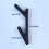 Syurdy Plastic Coat Rack Alternative With Multiple Hanging-Gray 4