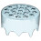Flexibles Silikon-Blumenarrangementgitter für-Blau 1