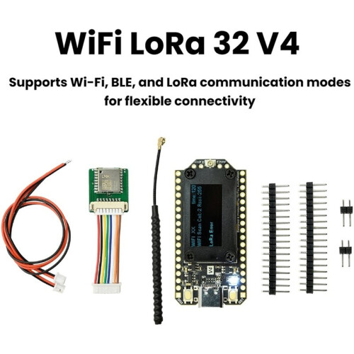 WiFi LoRa 32 V4 ESP32  WiFi Development Board, 0.96-Inch OLED Screen ESP32-S3R2 Low-Power IoT Development Board 2