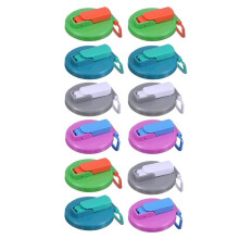 12 Pcs Soda Can Lids with Straws, 4 Color Reusable Can Covers,BPA-Free Spill-Proof Silicone Cans Lids for Beer Juice