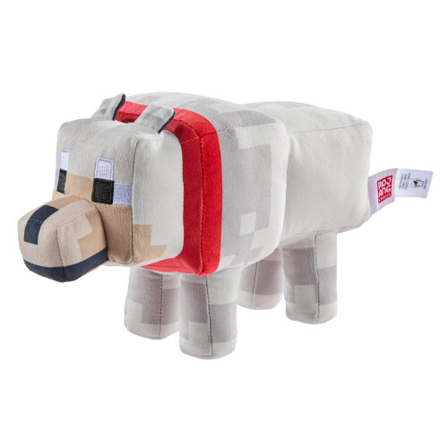 Minecraft Minecraft Tamed Wolf 8" Plush Soft Toy Mattel Age 3+ 1