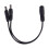 3Pcs 5.5X2.1mm 1 to 2 M/F  Power Splitter Cable for Security CCTV Camera 3