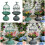 Decorative Candlestick Metal Flower Binding Birdcage-Grey 3