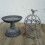 Decorative Candlestick Metal Flower Binding Birdcage-Grey 5