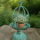 Decorative Candlestick Metal Flower Binding Birdcage-Grey 8