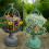 Decorative Candlestick Metal Flower Binding Birdcage-Grey 10