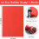3 Pcs Rubber Stamp Sheets for Laser Engraving Machine, A4 Rubber Stamp Sheets for Laser Cutter ,2.3 mm Red 6