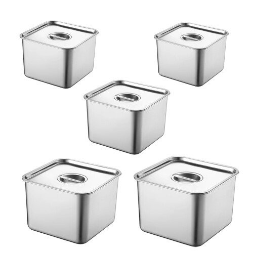 Hygienic Metal Spice Storage Solution Square Seasoning-1 2