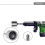 Acessório de Driver SDS Max T-Post, Cabeça de 2 Polegadas de Diâmetro, para Uso com Martelos Rotativos e de Demolição SDS-Max. para Postes T 3