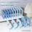 Plastic Books Stand Books Holders Books-Gradient blue 5