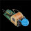 High Voltage Drive Module 7.4v Boost 15kv Pulse Arc Boost Coil Board High Voltage Package Drive Board 4