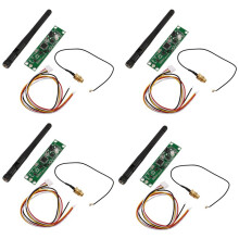 4X DMX512 2,4G LED TråDlös Ljusmodul LEDs PCB-Sändarmottagare med Kontrollantenn