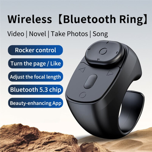 Wireless  Joystick Page Turner, Fingertip Ring Remote Control for Phone for Android for 2