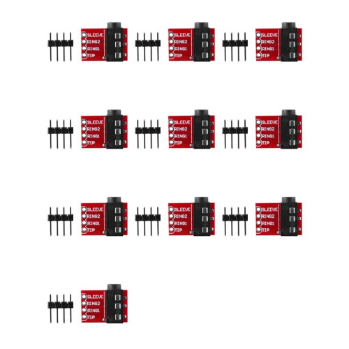 10X TRRS 3.5mm Jack Breakout Board Headphone Video Audio MP3 Professional Connector Module