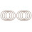 8Pack Microwave Roller Ring Microwave Oven Turntable Ring Plate Tray Support Ring for Glass Plate Tray Supporting 1