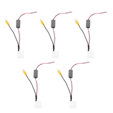 5X 24 Pin Car Camera Adapter Connector Wire Reversing Camera to GPS Unit Cable for Kluger RAV4