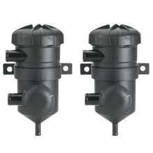 2X Car Universal Provent 200 Oil Separator Catch Can Filter for Patrol Turbo 4Wds Landcruiser