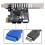 2X VL805 Moderkortsadapter 5 Gbps Typ E USB 3.1 Frontpanel Hon & USB 2.0 Till PCI-E 1X Express Card 6