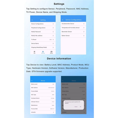 Ultra-Thin BLE 6.2 Beacon with Programmable Button NRF54L Series  IBeacon Indoor Positioning IoT Device 2