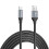 Eseekgo USB-A to USB-C Super-Fast Braided Charging & Data Cable, Black 3