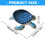 Lovely Soap Tray Holder Draining for Kitchen And-Deep Blue 3