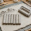 Packung mit 9 Miniatur-Terrain-Texturwalzen mit 8 Rädern-Grau 8