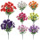 Langzeit-Blumenstrauß aus künstlichen Stiefmütterchen und-Weiß 9