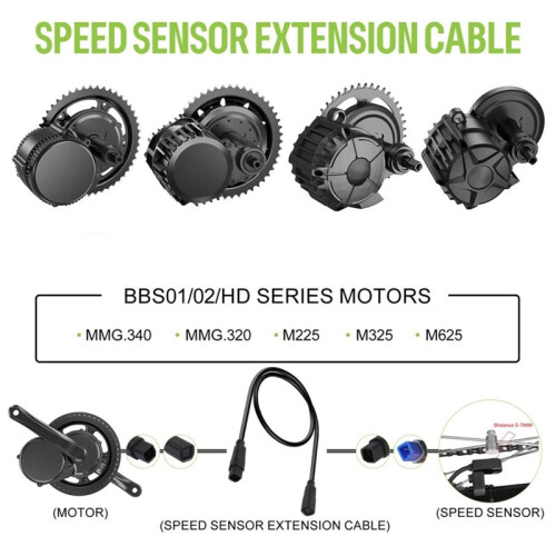 Electric Bicycle Extension Cable for Bafang CAN Protocol Bike Display Extension Cable Speed Sensor Extension Cable 2
