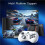 Y04 Wireless Game Controller with Receiver for /PC/PS4 - Hall Effect Joystick 6-Button Layout Arcade Gamepad Black 4