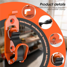 8Pcs Shovel Mount for Roof Rack, Metal Rubber Clamp Mounting Brackets, Durable Axe Holder Clamp Mount Kit