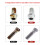 9PCS Wheel Stud Rust Removal Tool Set for Automotive Bolt Derusting and Hub Cleaning 7