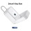 Key Lock Box,  Lock Box with Fingerprint & Passcode & Access Card & Key & APP Control, White 3
