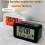 Stylish Digital Alarm Clock with Week Month Display and-Black 10