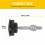 8 PCS Push Button Quick Release Hood Bonnet Pins Lock Clip Car Bumper  Kit 8