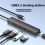 USB 3.2 Gen2 Hub 4 Port 10gbps Typec Power Port Multi Interface Expander for Laptop Desktop Accessories 6