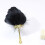 Artistic Feathered Craft Small Handheld Fan For Cultural-Black 11