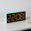 Réveils pour chambre à coucher, horloges numériques LED,-Rose 9