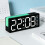 Réveil numérique LED, horloge de bureau électrique pour-Vert 11