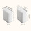 Leakproof Household Trash Bin NonSlip Suction-8L White black 2
