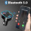 Προσαρμογέας Bluetooth αυτοκινήτου, PD20W+QC3.0 Αναπτήρας τσιγάρων Bluetooth5.0 Δέκτης 6