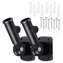 Adjustable Flag Pole Holder for Outside House, Heavy Duty Aluminum Alloy Flag Pole Bracket, Rust Free 1" Mount