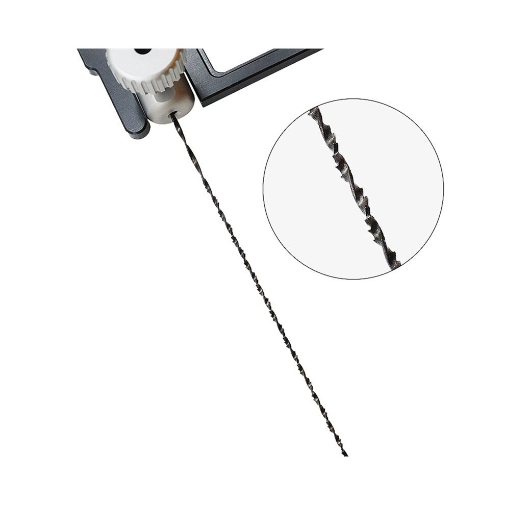 Woodworker's Aluminum Coping Saw, 4" Heavy Duty Fret Saw With Lever Tension And Swivel Blade Clamps 6034056983660
