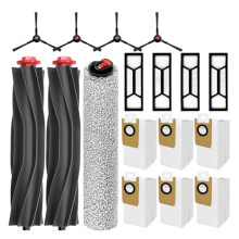 Pour Aspirateur pour Omni S1 Pro / pour Omni S1: Brosse Latérale Principale, Filtre, Rouleau, Sac à Poussière de Rechange (17 Pièces)